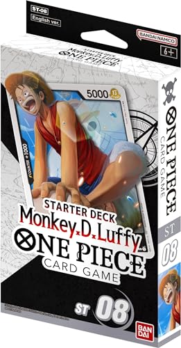 Bandai | One Piece Starter Deck - Monkey.D.Luffy [ST-08] | Trading Card Game | Ages 6+ | 2 Players | 20-30 Minutes Playing Time